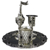Net-Reshet Silverplated Havdalah Set with Tray