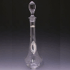 Crystal and Sterling Silver Decanter Bottle - 239n