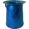 Blue Diamonds Decorative Tin Washing Cup
