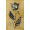 Brown Large Glass Match Box by Lily Art - Pomegranate