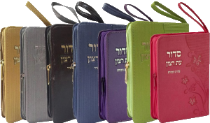 Wristlet Eis Ratzon Siddur and Tehillim with Faux Leather with Zipper